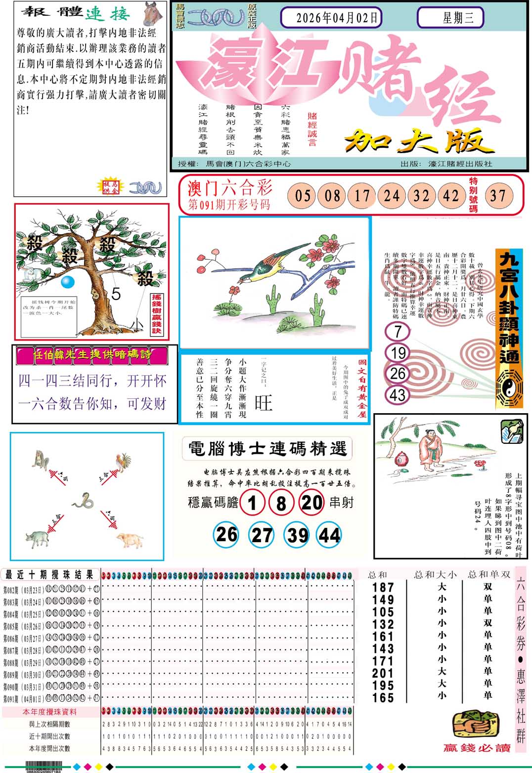 092期濠江赌经A加大版[图]